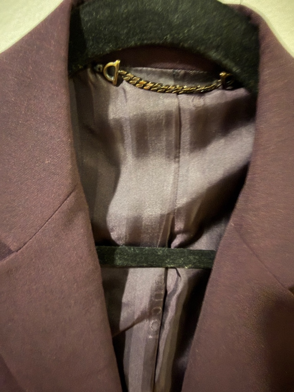 Gucci Plum Purple Blazer Jacket Size 42 Chic Tailored Minimalist Luxury - Picture 7 of 9